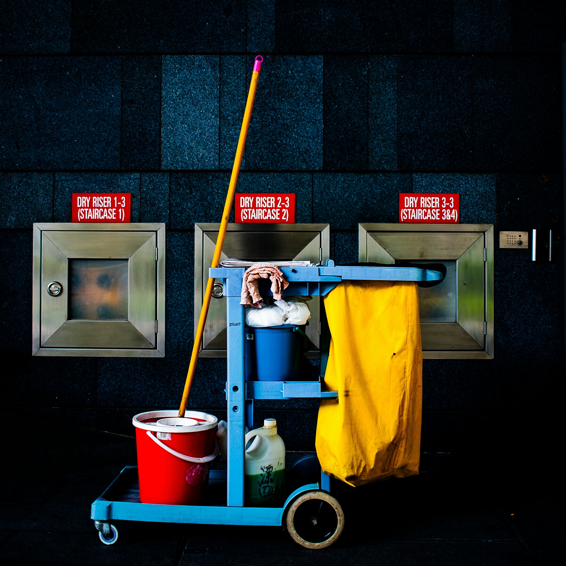 cleaning-cart-hotel-corridor